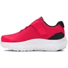 Image de Under Armour UA BINF Surge 4 AC Baskets pour garçons, chaussures de sport confortables et légères, couleur rouge/noir/noir