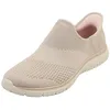 Image de Skechers Baskets 104425 pour Femme, Tricot Taupe, 41 EU