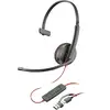 Image de HP Poly Blackwire C3210 Micro-casque supra-auriculaire filaire Mono noir micro-casque, volume réglable, mise en sourdine du microphone ordinateur