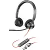 Image de HP Poly Blackwire C3320 Micro-casque supra-auriculaire filaire Stereo noir Suppression du bruit du microphone micro-casque, volume réglable, mise en sourdine