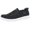Image de Skechers Femme Skip Cute B Cute Sweet Slip-In ENTRAINEUSE, Black Canvas, 37 EU