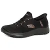 Image de Skechers Femme Summits Classy Night Slip-In ENTRAINEUSE, Black Mesh Black Rose Gold Trim, 36 EU