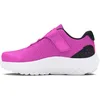 Image de Under Armour Kids Surge 4 AC Chaussures de Course Unisexes pour Nourrissons, Magenta Vif, Noir, Rose stellaire, 39 EU