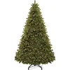 Image de YITAHOME Sapin de Noël Artificiel de 182 cm avec 250 LED - Environ 880 Pointes - Sapin réaliste avec Cadre système de Pliage et Support en métal - Montage Rapide pour la Maison, Les magasins - 182 x