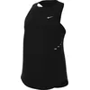 Image de Nike Swift HQ0620-010 Dri-Fit Débardeur de Course pour Femme Noir/argenté réfléchissant Taille S