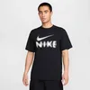 Image de Nike Hyverse HQ7987-010 Dri-Fit UV Haut Polyvalent à Manches Courtes pour Homme, Noir, Taille M