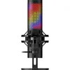Image de HyperX QuadCast 2 S, Microphone USB à condensateur RGB pour Gaming/Streaming/Podcast, 32 bits/192 kHz, 4 directivités, Tap to Mute, Commandes intégrées, Support Antichoc Amovible, PC/Mac, USB-C, Noir
