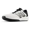 Image de New Balance Chaussures de tennis 696 V4 pour homme, blanc/noir, 11.5
