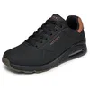 Image de Skechers Uno Suited on AirSneaker pour Homme, Bordure en Daim Durabuck Noir, 46 EU