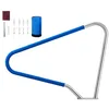 Image de VEVOR Rampe Piscine 122x91,5 cm Main Courante Piscine Acier Inox 304 Charge 100 kg Barre de Sécurité pour Bords de Piscines, Parcs Aquatiques, Centres Spa, avec Housse Antidérapante, Montage sur Sol