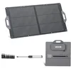 Image de VEVOR Panneau Solaire Portable 100 W Chargeur Solaire Pliable Monocristallin pour Stations Alimentation, Camping, Randonnée, Rendement 24%, avec Sortie MC4, Ports USB-A, Type-C et CC, Étanche IP65