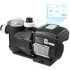 Image de VEVOR Pompe Piscine Vitesse Variable 1100 W Pompe Filtration Piscine 26000 L/h pour Piscines Hors Sol Enterrées, Spa, Auto-amorçante, avec Panier Filtre, Minuterie, Hauteur Refoulement 15 m, 220-240 V