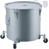 Image de VEVOR Collecte Huile et Graisse Usagées sur Roulettes, 60,5 L, Fut de Récupération d'Huile pour Friteuse en Acier au Carbone, Récipient d'Huile avec Couvercle, Pinces de Verrouillage, Sac Filtrant