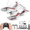 Image de VEVOR Avion RC télécommandé 2,4 GHz à 3 canaux stabilisateur gyroscopique à 6 Axes, Jouet d'avion amphibie Mousse EPP prêts à Voler, Facile à Piloter pour Adultes, Enfants, débutants, garçons, Filles