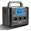 Image de VEVOR Station Électrique Portable 1800 W Générateur Solaire Portable 1008 Wh Batterie Secours LiFePO4 pour Urgence Domestique, Camping, Voyage Camping-car, 8 Ports Sortie, Panneau Solaire Non Inclus