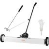 Image de VEVOR Balayeuse Magnétique 91 cm avec Roues, Capacité 24,9 kg, Balai Magnétique à Manche Télescopique, avec Outil de Ramassage à Aimant Poignée Réglable, Collecteur Clous Vis, pour Atelier Garage