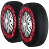 Image de VEVOR Chaussettes à Neige pour Pneus Épaisses 2PCs Taille M, Chaînes à Neige Textiles en Fibre de Polyester avec Sangles Élastiques, Dispositifs Textiles de Traction pour Voiture, SUV, Pick-up