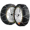 Image de VEVOR Chaînes à Neige Kit de 2PCs, Chaînes de Pneus Antidérapantes, en Acier Allié au Manganèse, Conduite Sécuritaire, Accessoires d’Urgence pour Voitures, Camionnettes, SUV et Camions, Argentées