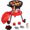 Image de VEVOR Jouet Barbecue Grill Set, 28 PCS, Ensemble de Jouets de Cuisine pour Enfant, avec Son et lumière, Jeux de Petit Chef interactif pour Tout-Petits, garçons, Filles 3-8 Ans, Cadeau d'anniversaire