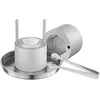 Image de VEVOR Presse à Glaçons Diamant 65 mm, Moule à Glaçon Rond en Aluminium Aéronautique, Bac à Glaçons avec Bac d'Égouttage et Pince, pour Boissons Cocktails Whisky Scots Café Soirées Pyjama Bars
