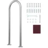 Image de VEVOR Rampe Piscine, 915x400 mm, Main Courante Piscine Aluminium avec Plaque de Base, Barre d'Appui de Sécurité, Accessoires, Montage Facile pour Piscines, Intérieur, Extérieur, Terrasses, Quais, Spas