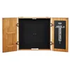 Image de VEVOR Armoire à Fléchettes en Bois Massif, Coffret Dissimulée de Taille Officielle avec Tableau de Score et Accessoires, Assemblage Facile, pour Jeux de Cricket (Cible de Fléchettes Non Incluse)