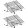 Image de VEVOR Support Panneau Solaire, 114 cm, Fixation Panneau Solaire de 100-400 W Inclinable Réglable 0-90°, Lot de 2, Aluminium Léger, Pieds Pliables pour Camping-car, Toit, Bateaux, Système Hors Réseau