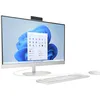 Image de HP PC Tout en Un 27-cr0008nf - Core i5 1335U / jusqu'à 4.6 GHz - RAM 16 Go - SSD 512 Go - NVMe - Intel Iris XE - IEEE 802.11ax (Wi-FI 6) - Clavier et Souris sans Fil, Blanc, Windows 11