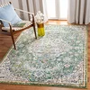 Image de SAFAVIEH Tapis Boho pour Salon, Salle à Manger, Chambre à Coucher - Madison Collection, Tapis à Poil Court, Vert et Turquoise, 120 x 120 cm