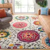 Image de Safavieh Tapis Boho pour Salon, Salle à Manger, Chambre à Coucher - Monaco Collection, Tapis à Poil Court, Ivoire et Multi, 240 x 300 cm