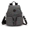 Image de KIPLING Firefly Up Petit Sac à Dos (Convertible en Sac à Bandoulière), Inviting Grey (Gris)