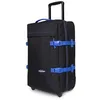 Image de Eastpak Tranverz S Valise Cabine 42L (51 x 32,5 x 24 cm), Bagage à Main à roulettes, léger et résistant, Double Compartiment, poignée télescopique & Serrure TSA - Kontrast Black Blue