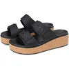 Image de Crocs Femme Brooklyn Cork Buckle Sandales, Black, 37/38 EU