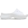 Image de Crocs Sandales à plateforme Bae Slide pour femme, blanc, 9