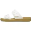 Image de Crocs Femme Brooklyn Buckle Low Sandales, Chalk/Tan, 37/38 EU