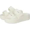 Image de Crocs Femme Brooklyn Buckle Low Wedge Sandales, Chalk, 41/42 EU