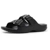 Image de Crocs Sandales plates Saturday Sandal M pour homme, noir, 45 EU, Noir, 11 UK