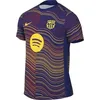 Image de NIKE FC Barcelona Academy Pro Domicile Haut De Foot À Manches Courtes D'Avant-Match Dri-Fit pour Homme, Deep Royal Blue/Deep Royal Blue/Noble Red/Midwest Gold, HJ7142-456, 2XL