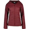 Image de Columbia Femme Powder Pass 2 Hybrid Hooded Jacket Doudoune À Capuche, Vin Riche, S EU
