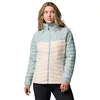 Image de Columbia Manteau Powder Pass, résistant à l'eau, isolant écologique, ourlet réglable, poches sécurisées, protection du menton - Femmes
