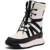 Image de Sorel Femme Whitney III Tall WP Botte Tendance, Sea Salt, Black, 41 EU