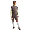 Image de Nike Km K NK DF Acd25 Top SS-Pd T-Shirt, Plum Eclipse/Lt Liquid Lime/BL, 14-16 Ans Mixte Enfant