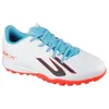 Image de Skechers Skx_2 Jr Youth TF Trainers-Precise Strike Control, Lightweight Turf Traction Chaussure de Football, Turquoise synthétique Blanc avec Bordure Rose, 32 EU