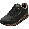Image de Skechers Femme UNO Loving Love Trainers, Black Durabuck/Rose Gold Trim, 41 EU