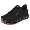Image de Skechers Uno Step Glide on AIR Baskets pour Homme Noir Durabuck Pointure 42