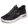 Image de Skechers Femme AIR Summits Baskets, Black Mesh/Rose Gold Trim, 37 EU