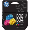 Image de HP 302/304 Tricolore, B7RT6AE, Cartouche d’Encre Original, Compatible avec Les imprimantes DeskJet 1110, 2130, 2620, 3630, 3720, 3730, Envy 4520, 5020, 5032, OfficeJet 3830, 4650, 5220 et 5230