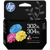 Image de HP Encre 302XL/304XL dorigine Single cyan, jaune, magenta B7RT8AE