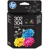 Image de HP 302/304 Noir et Trois Couleurs, Lot de 2 Cartouches Encre Originales