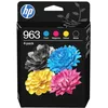 Image de HP 963 Noir, Cyan, Jaune et Magenta, 4 Cartouches Encre Originales